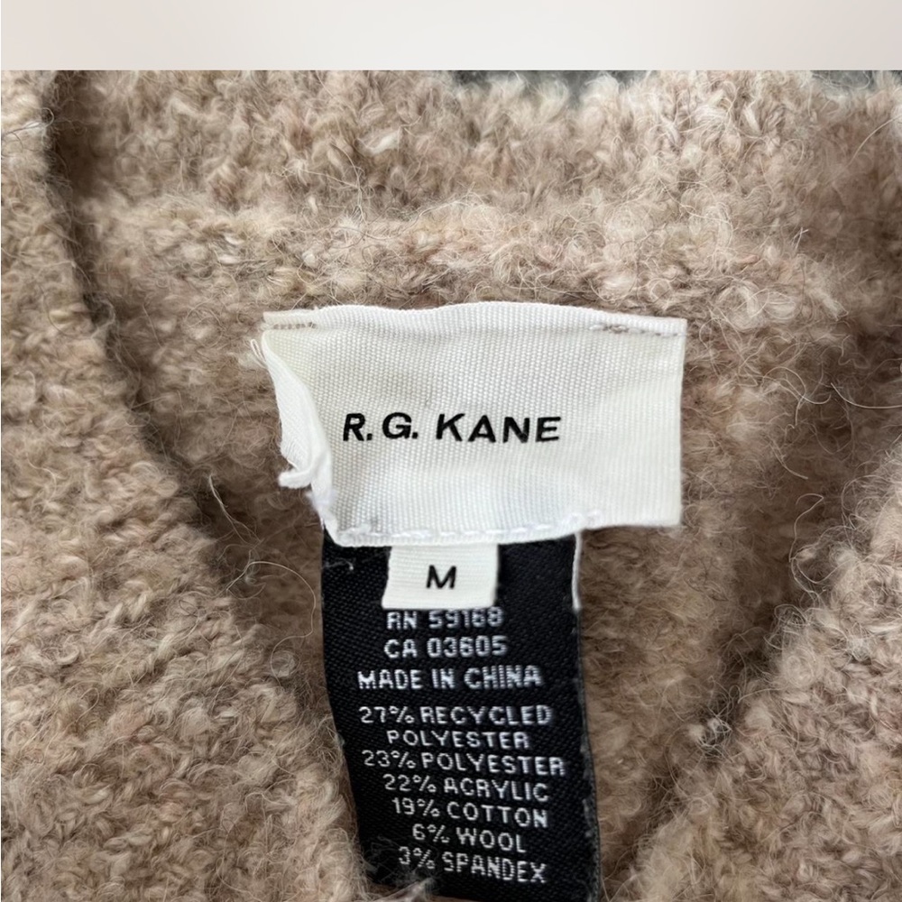 Oatmeal Fuzzy Crewneck Sweater - Picture 3 of 4